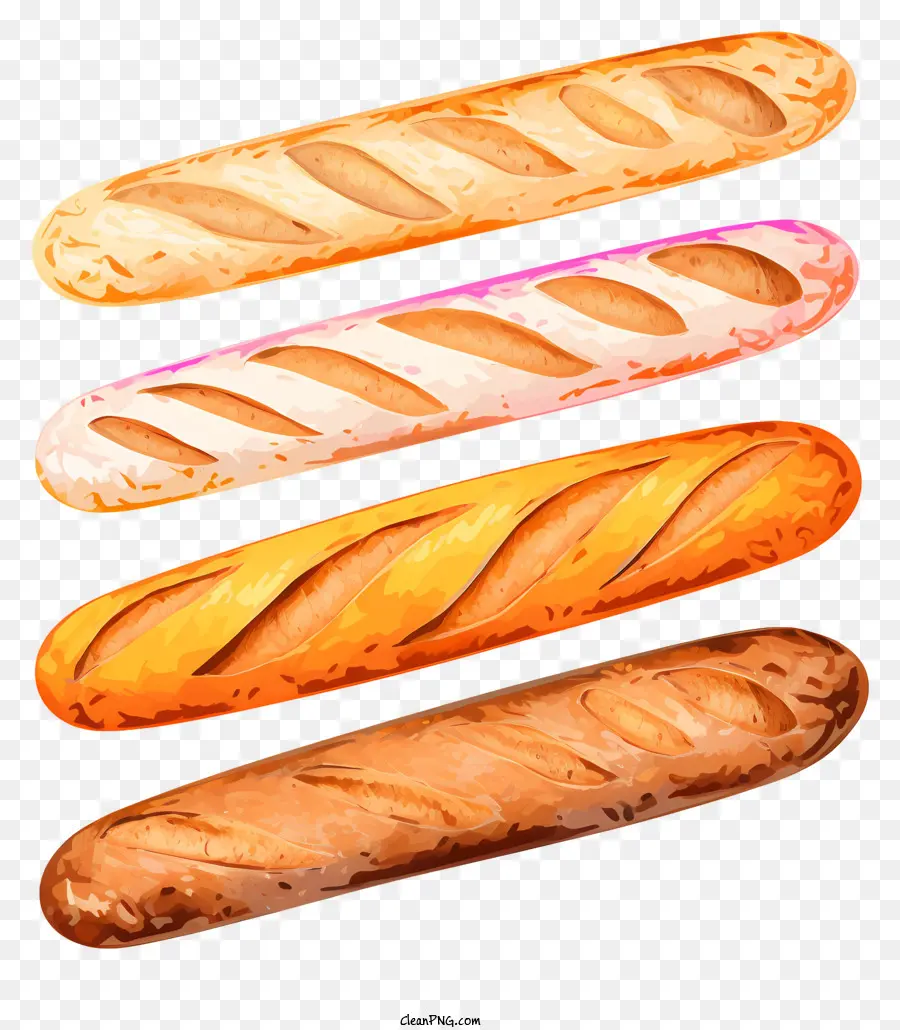 Baguetes，Pão PNG