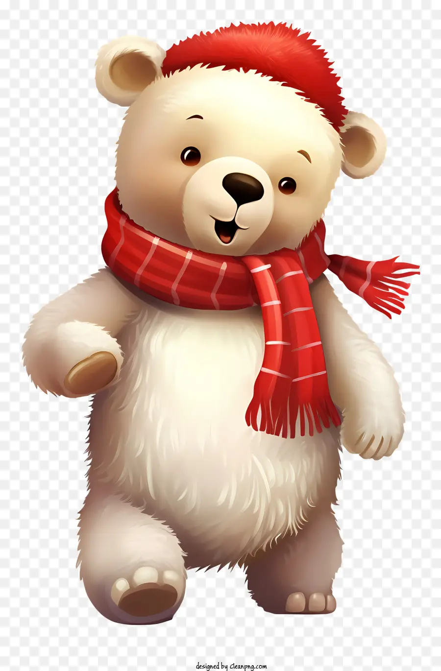 Urso Branco，Lenço Vermelho PNG