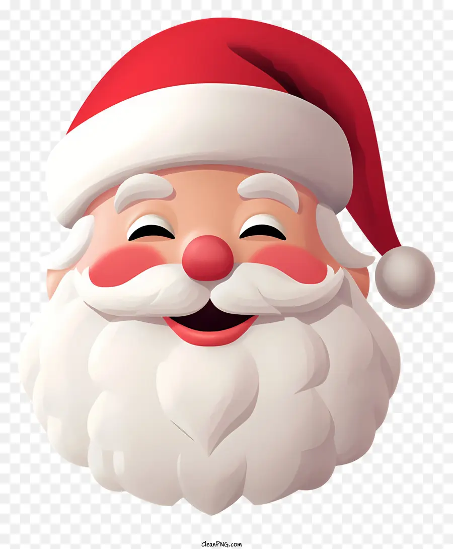 Papai Noel Emoji，Figura Festiva De Férias PNG