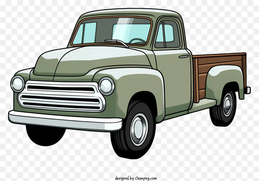 Pickup Green Pickup，Flatbed PNG