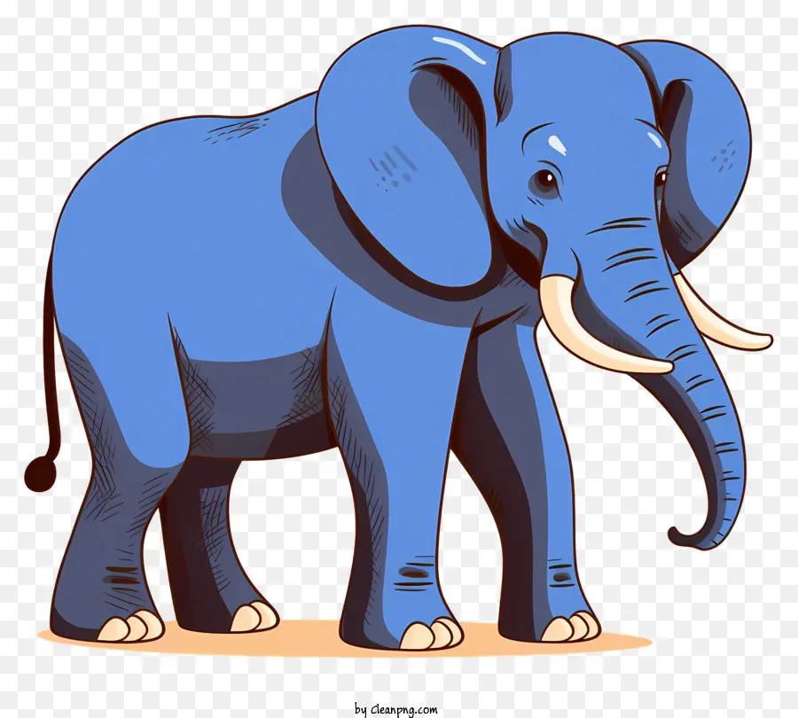 Cartoon Elefante，Trunk De Elefante No Ar PNG