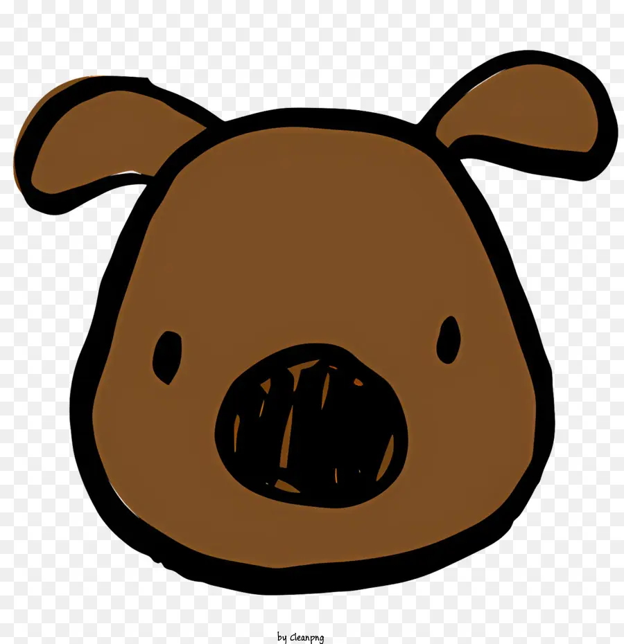 Cão Dos Desenhos Animados，Brown PNG