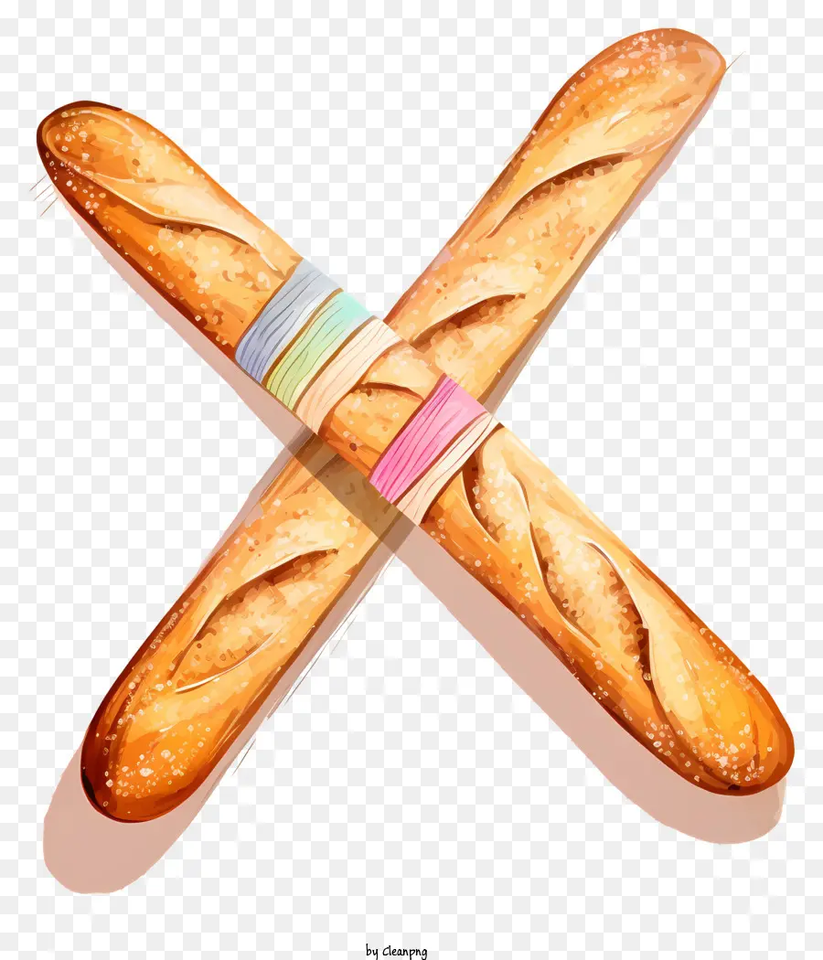 Breadsticks，Breadsticks Listrados PNG