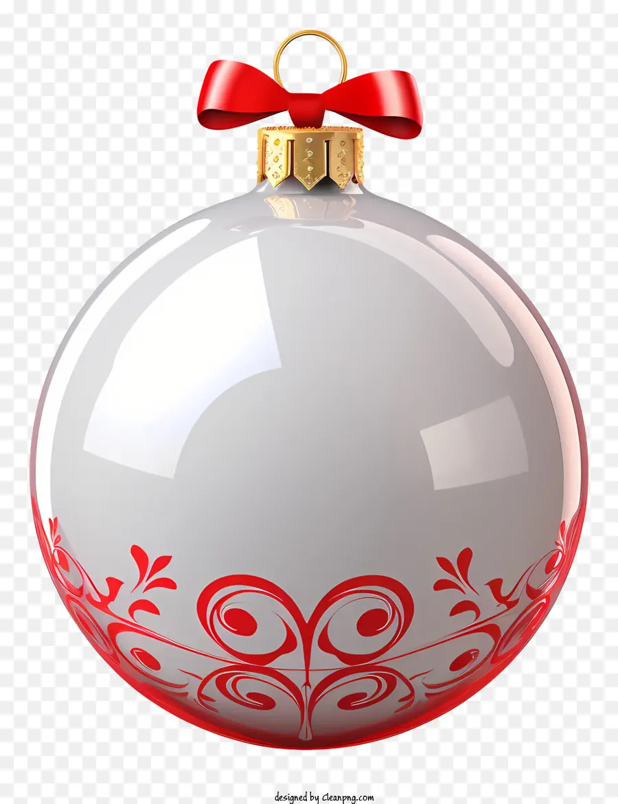 Enfeite De Natal，Fita Vermelha PNG