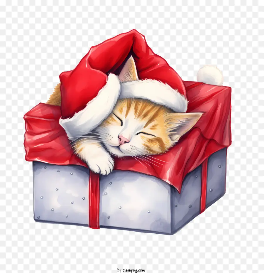 Gato De Natal，Gato PNG