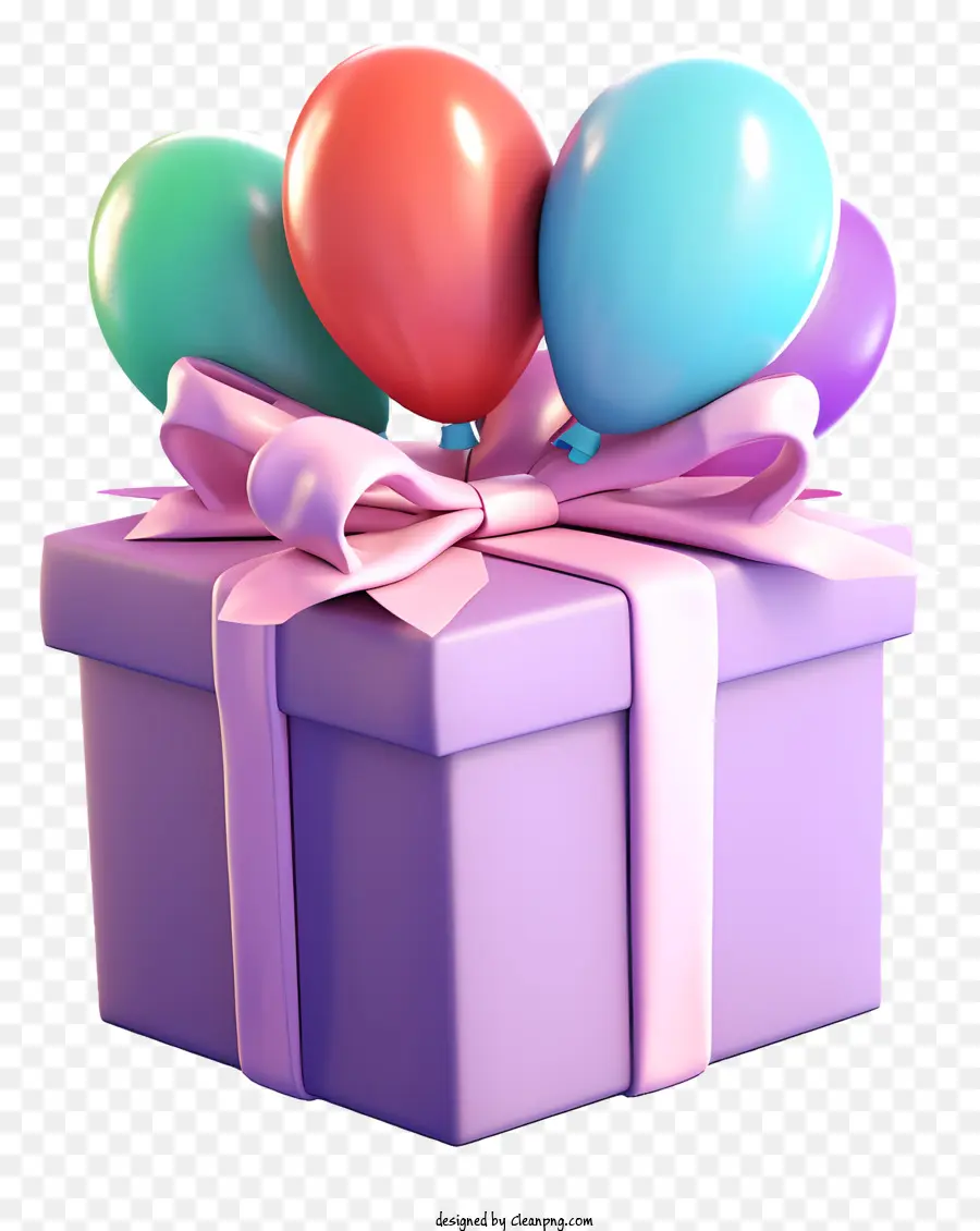 Caixa De Presente，Balões PNG