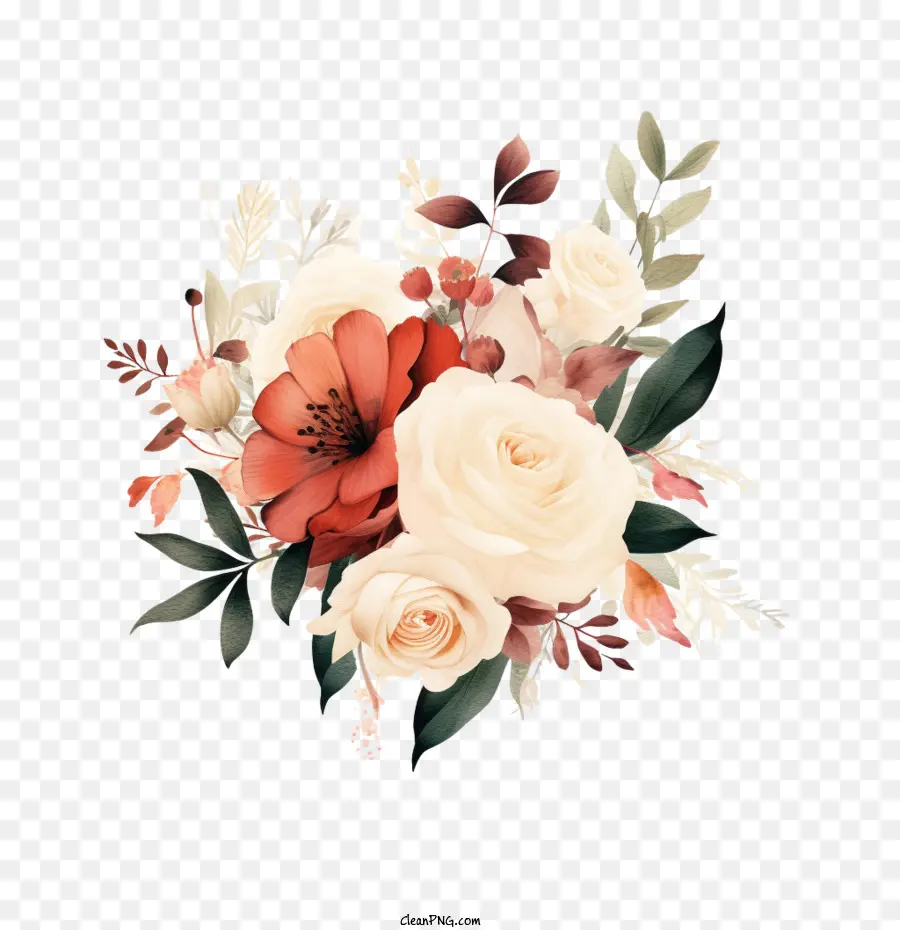 Flor Do Casamento，Rosas PNG