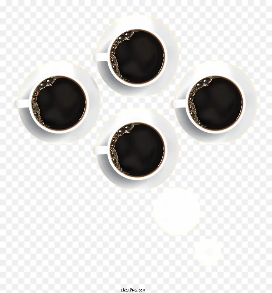 Copos De Café，Preto E Branco PNG