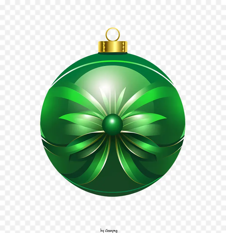 Bola De Natal，Enfeite De Natal Verde PNG