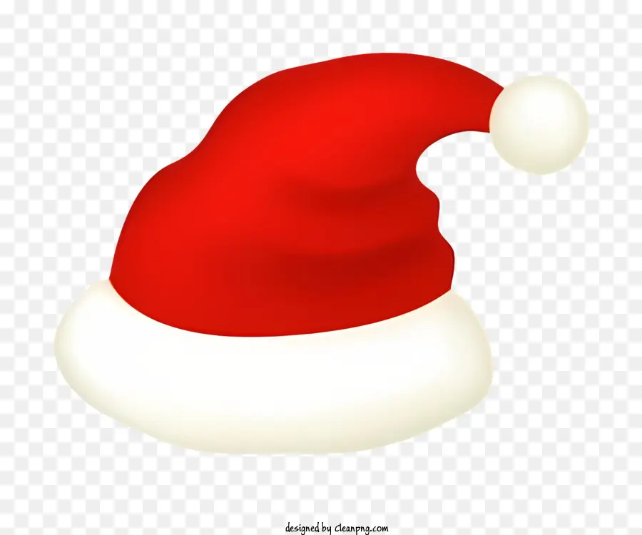 Chapéu De Papai Noel，Tecido Vermelho E Branco PNG