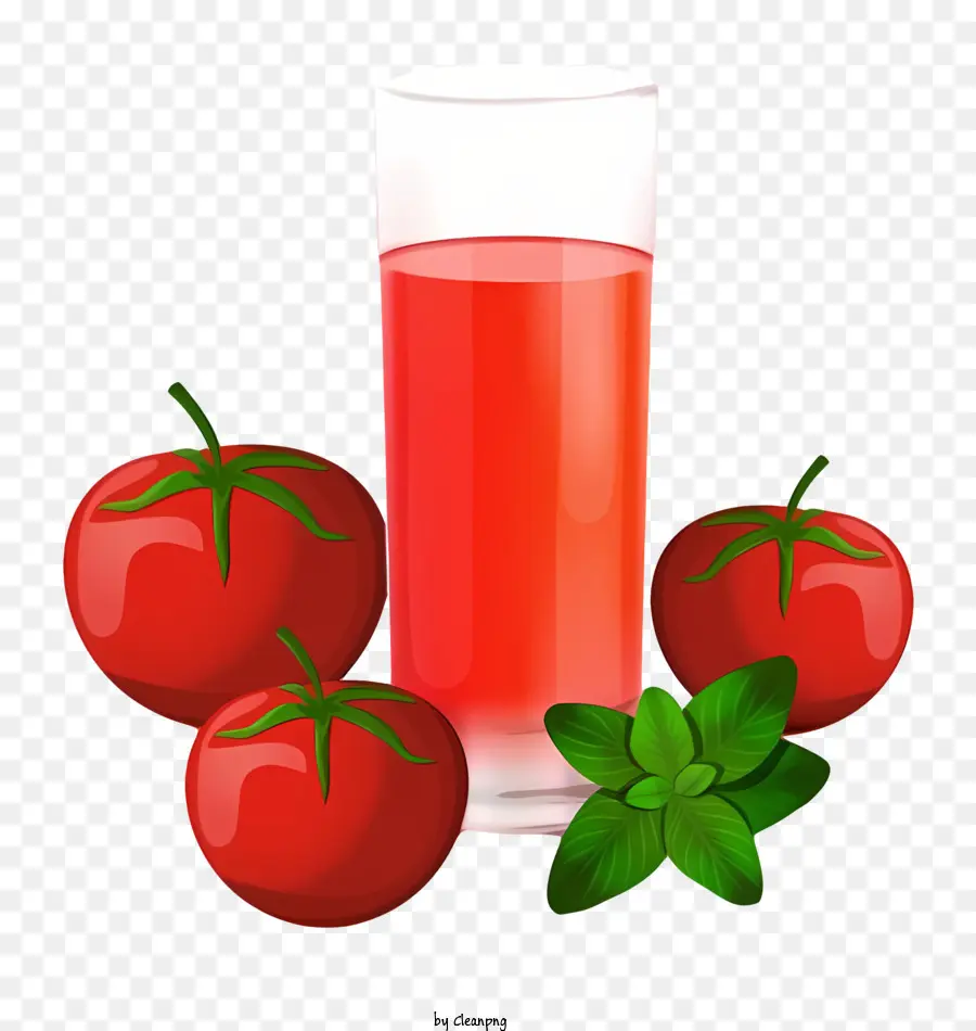 Suco De Tomate，Vidro PNG