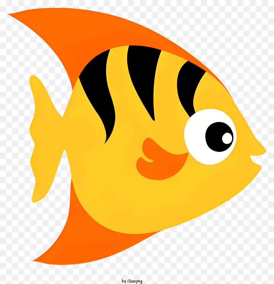 Identificação De Peixes，Peixe Amarelo E Preto PNG