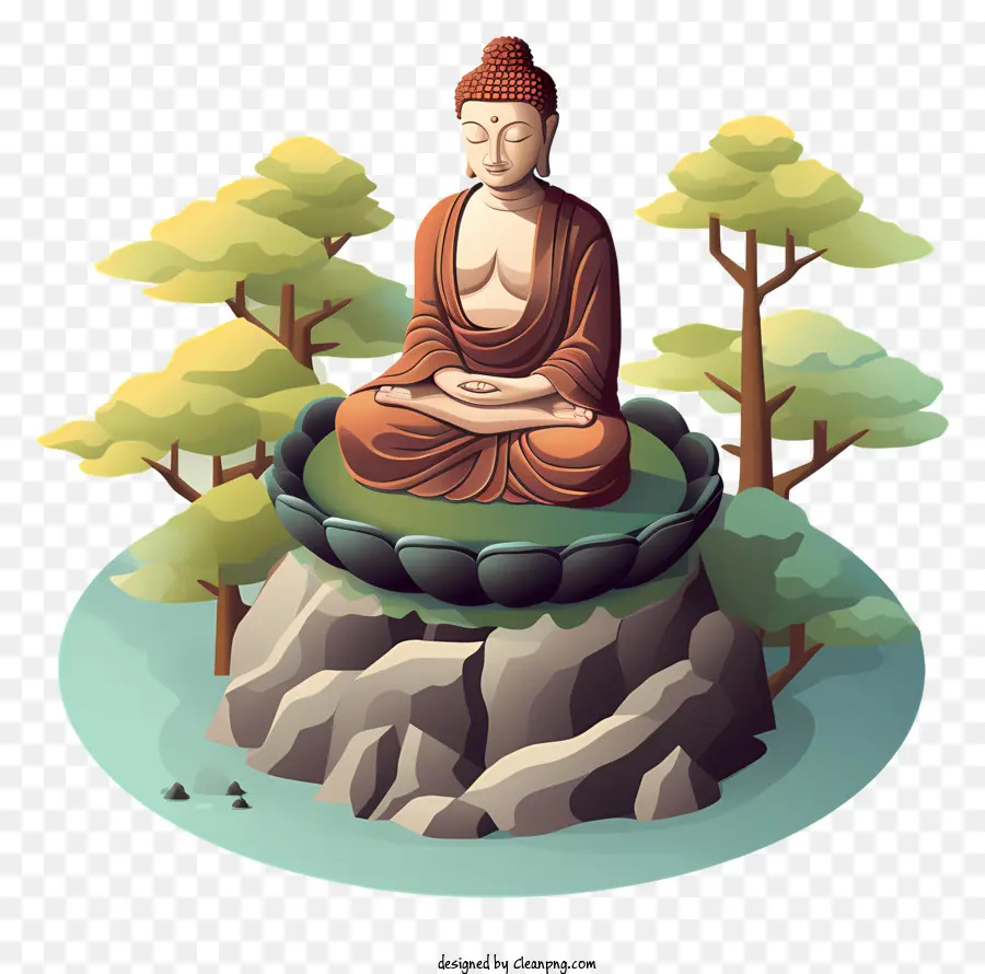 Buda，Meditação PNG