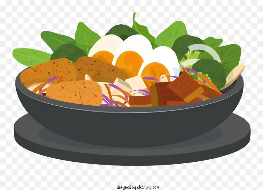 Tigela De Comida，Eggs PNG