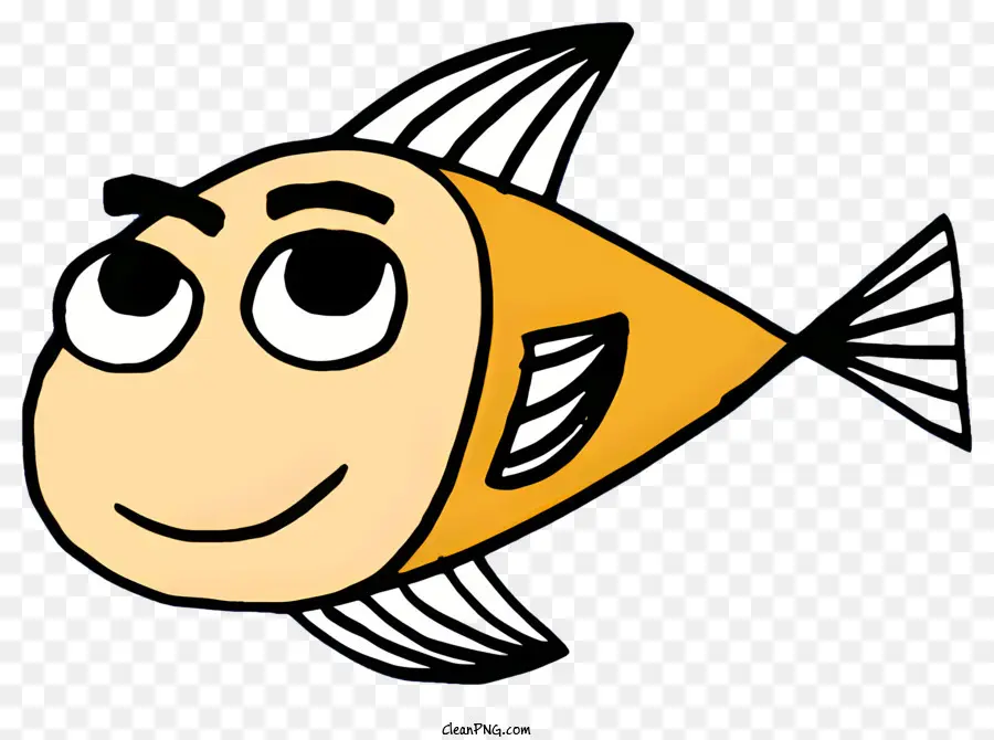 Cartoon Peixe，Sorrindo Peixe PNG