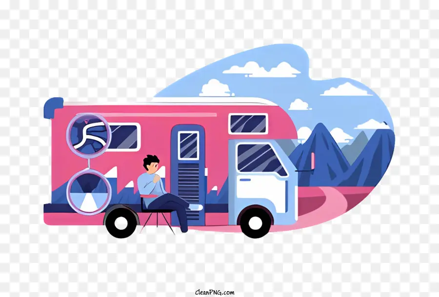 Veículos Recreativos，Camper PNG