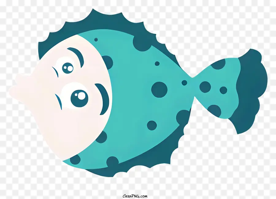 Peixe De Desenho Animado，Peixe Azul E Branco PNG