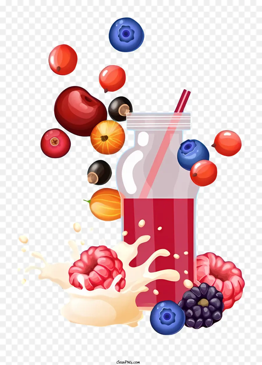 Suco De Frutas，Garrafa De Vidro PNG