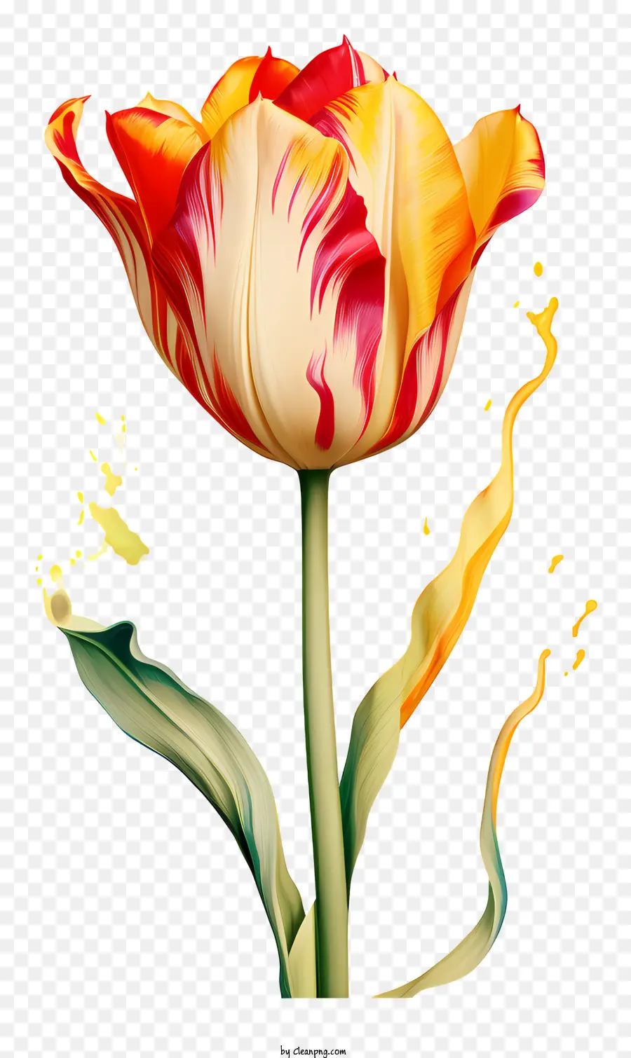 Tulipa，Tulipa Amarela PNG