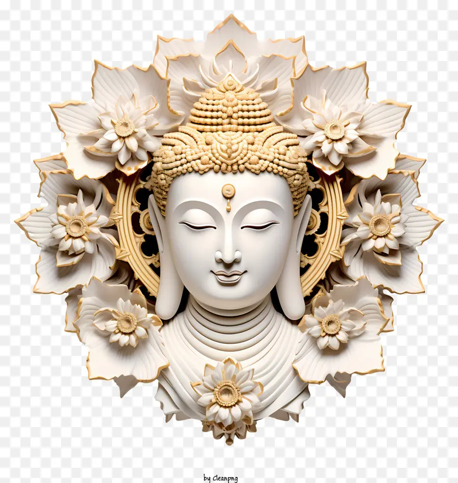 Estátua De Buda，Buda De Porcelana PNG