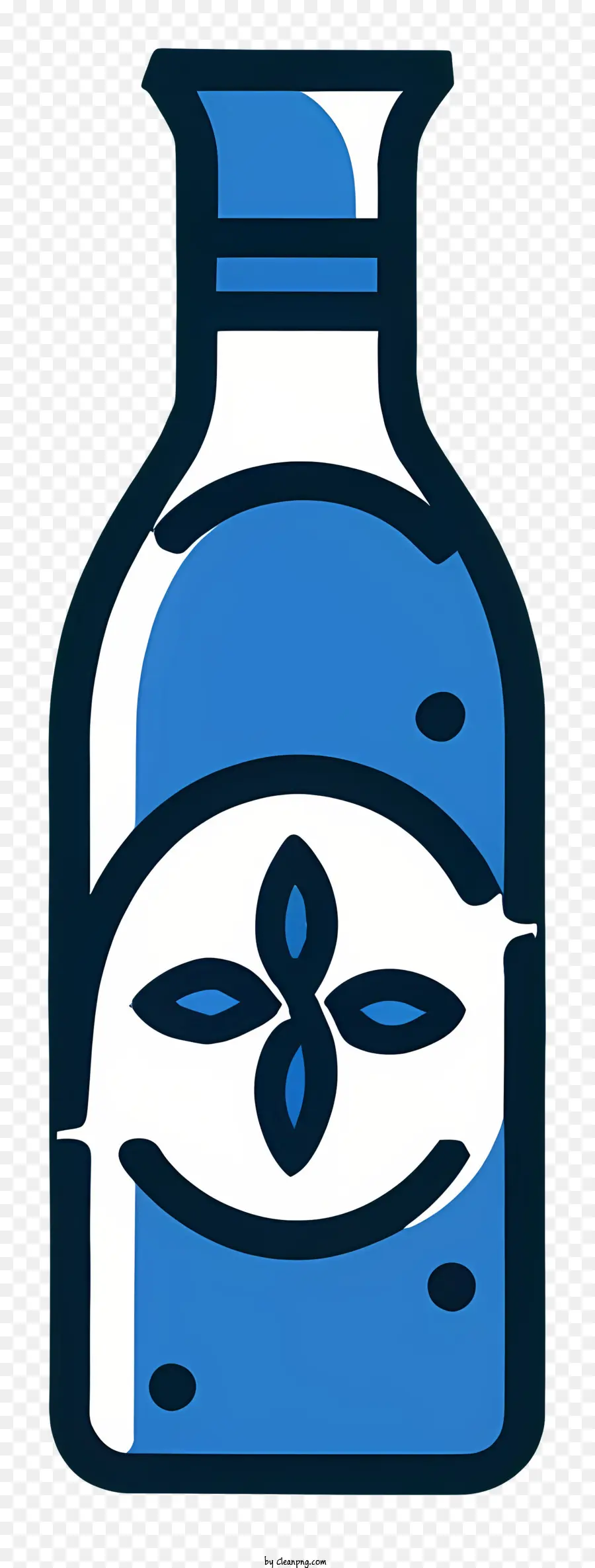 Azul Frasco De Vidro，Substância Nublada PNG