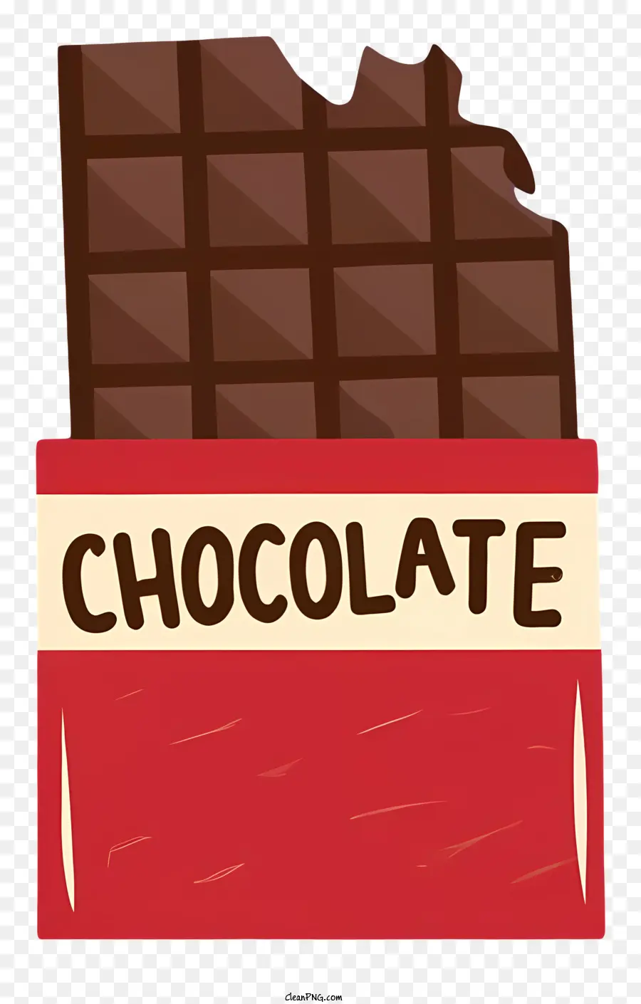 Barra De Chocolate，Red Box PNG