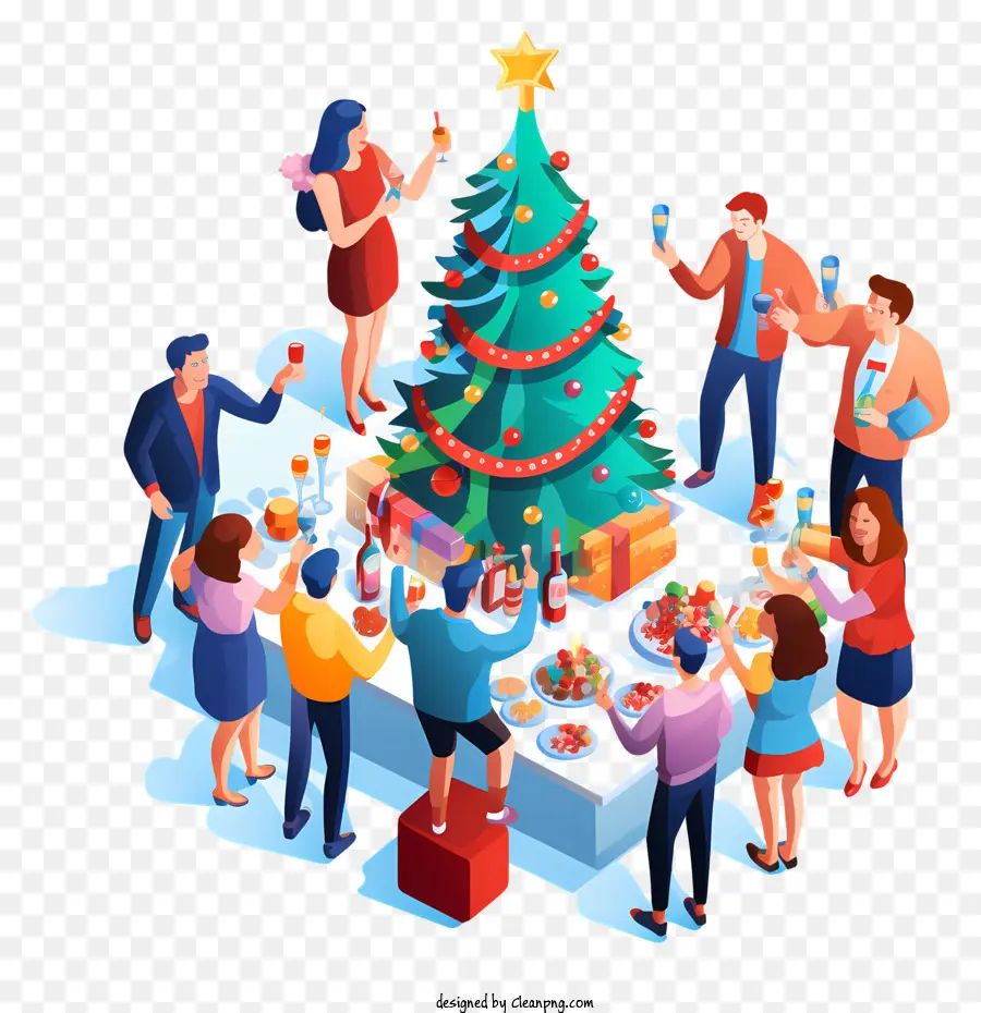 Decorações Para Árvores De Natal，Coleta De Grupos PNG