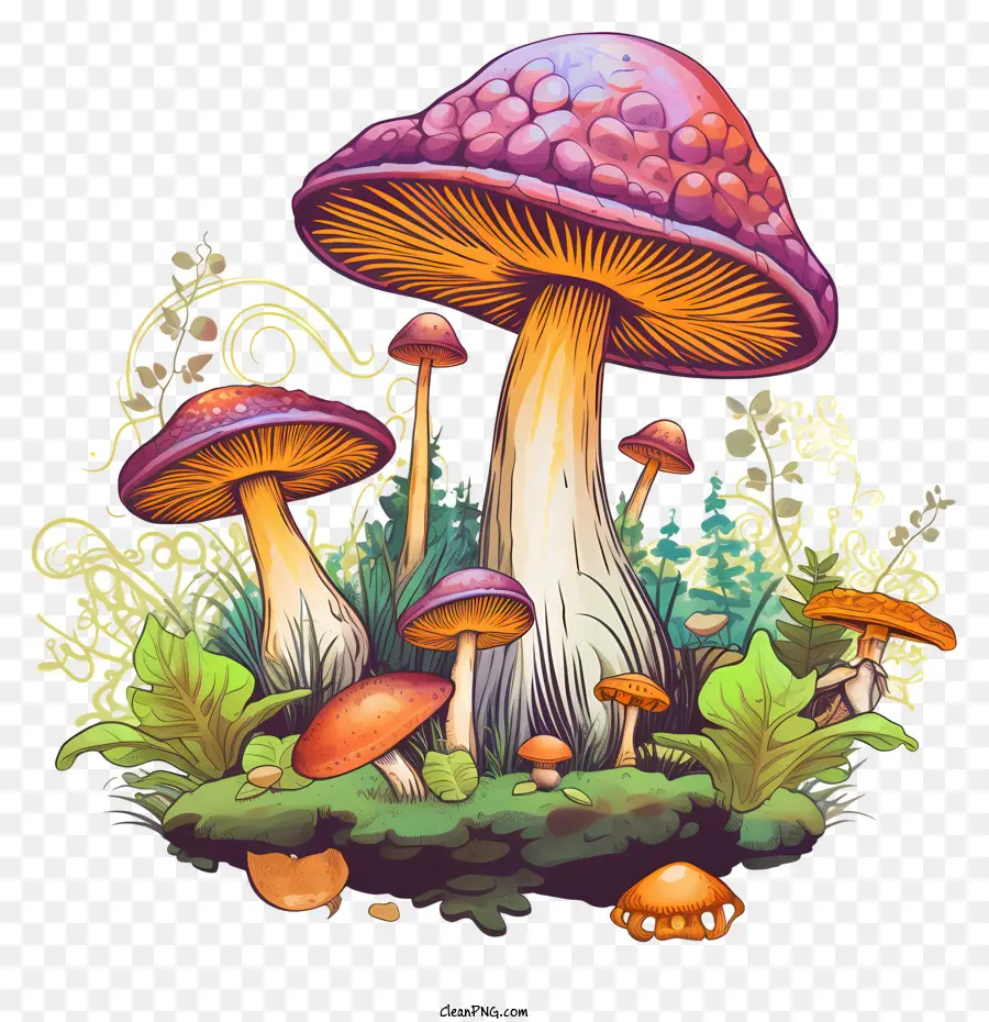 Cogumelos，Floresta PNG