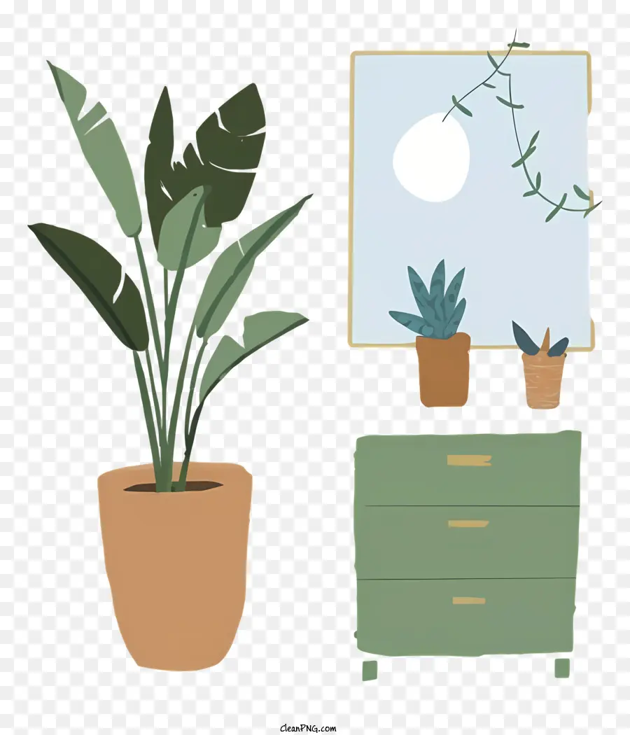 Dresser，Planta Verde PNG
