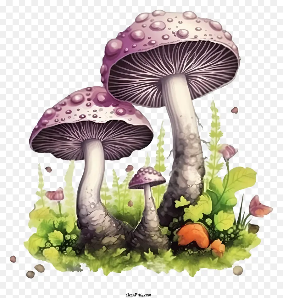 Cogumelos，Cogumelos Roxos PNG
