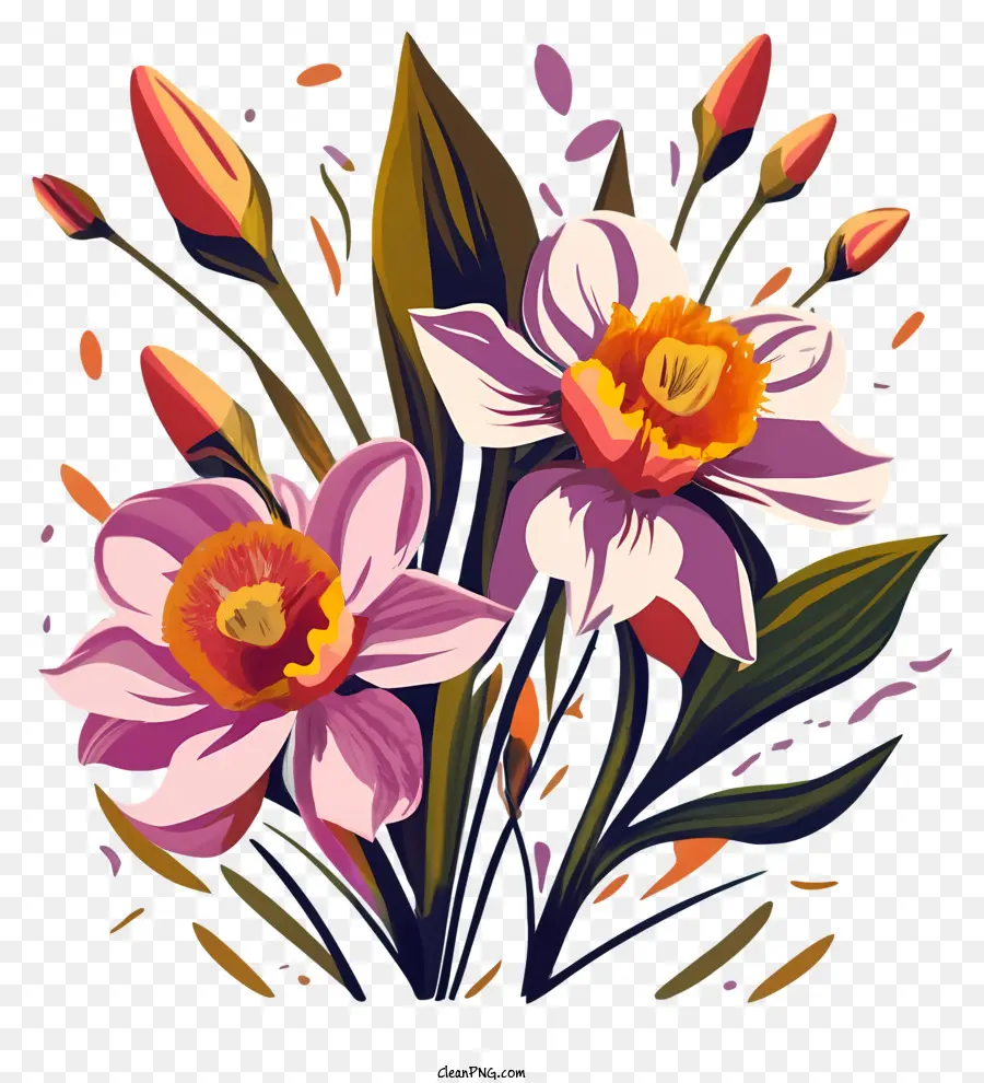 Narcisos，Flores PNG