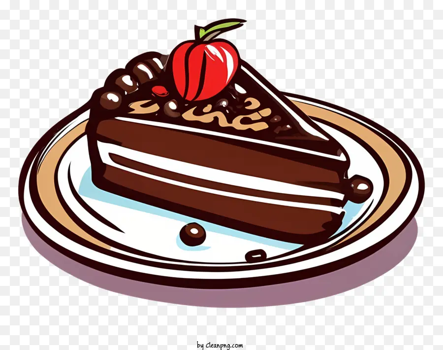 Bolo De Chocolate，Glacê De Chocolate PNG