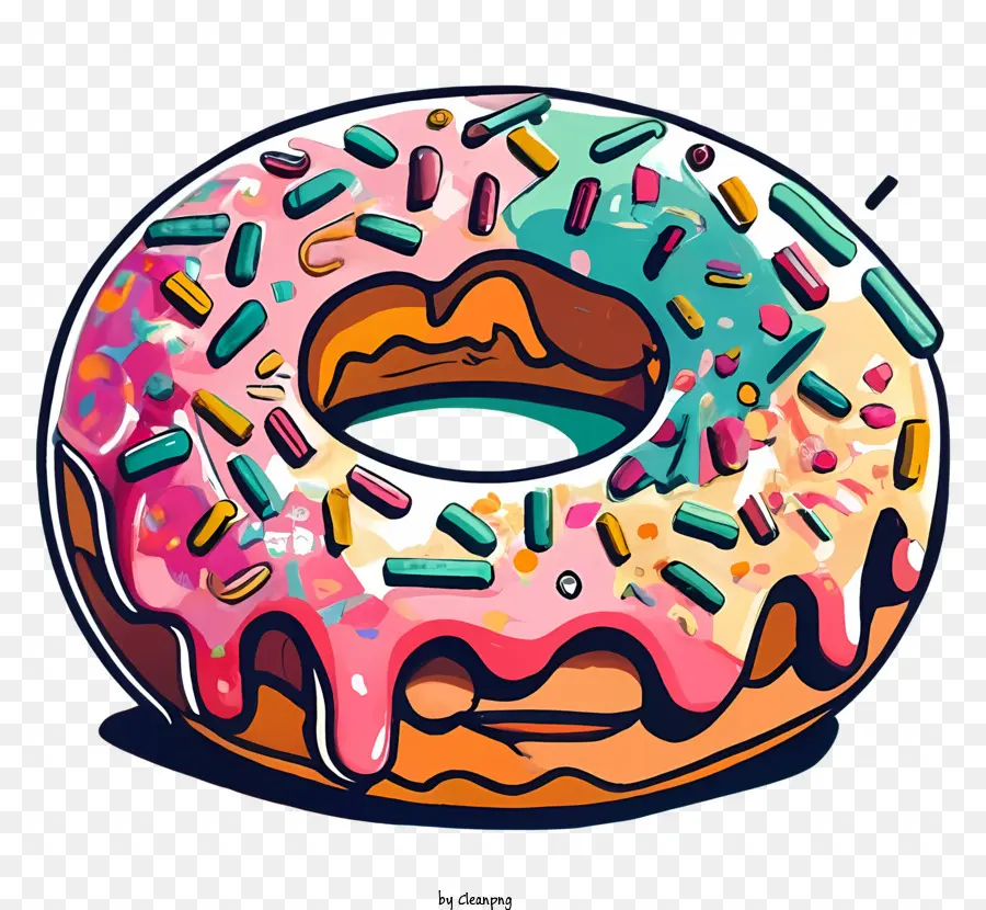 Donut，Colorido PNG