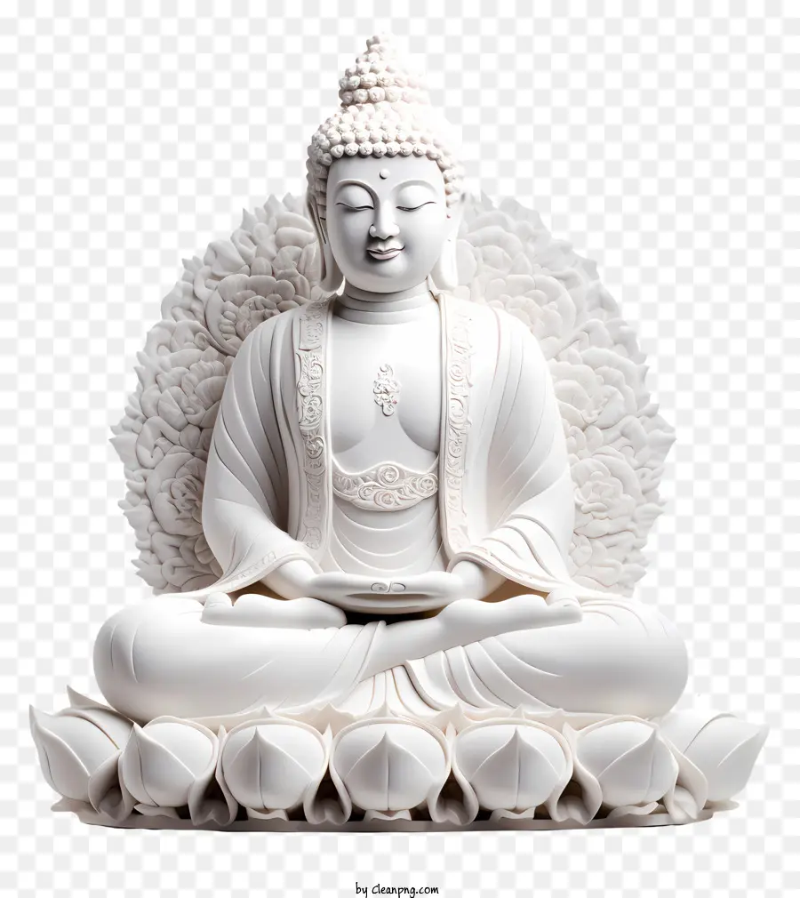 Estátua De Buda，Posição De Lótus PNG