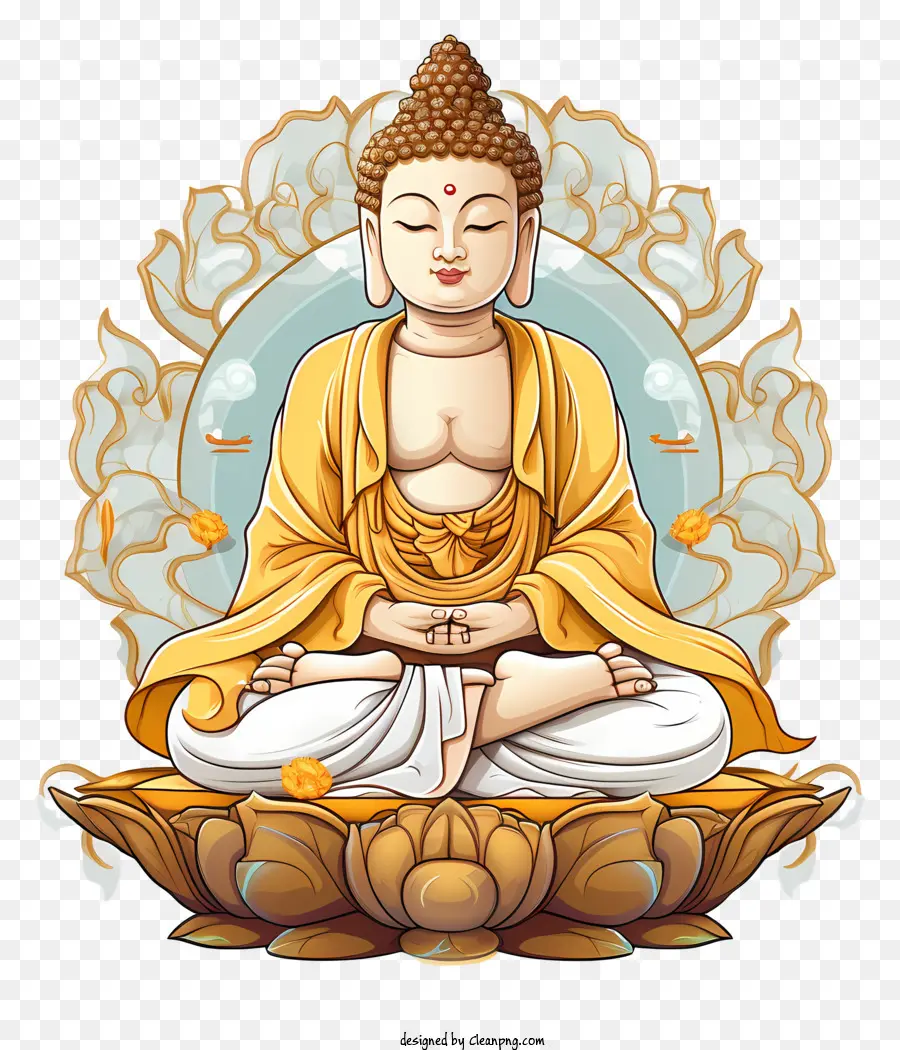 Buda，Posição De Lótus PNG