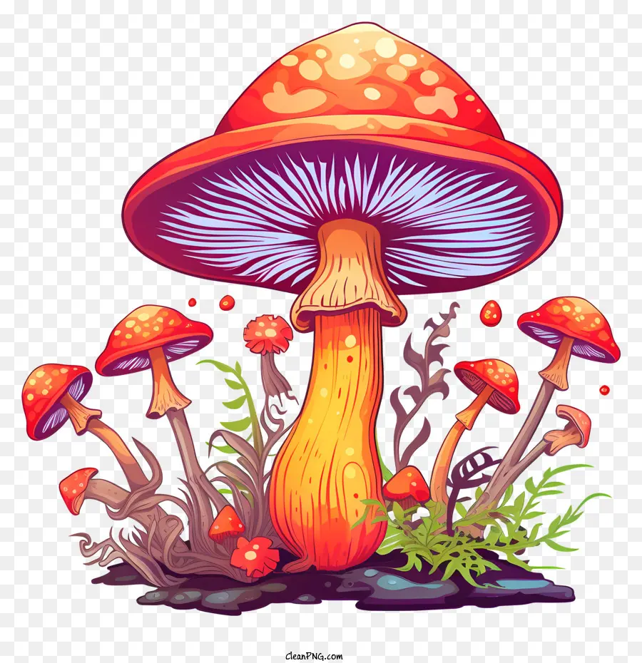 Cogumelos，Ambiente Exuberante PNG