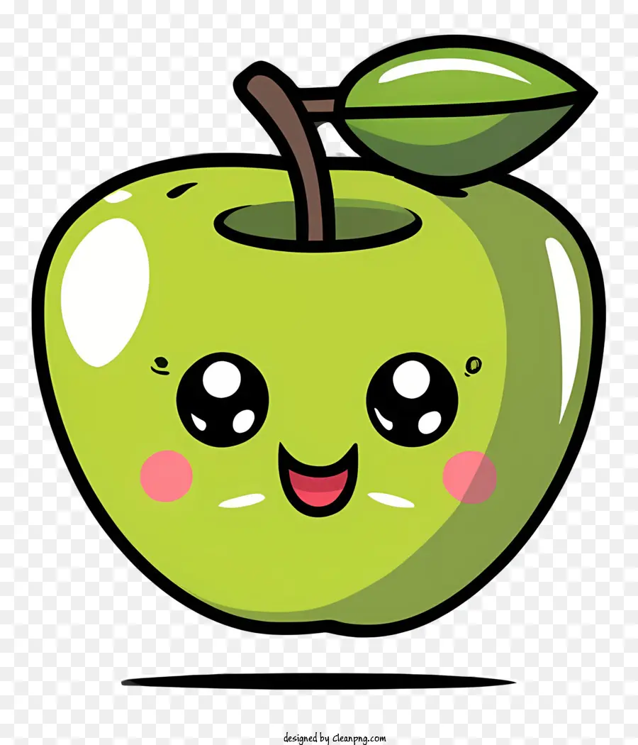 Desenho Animado Da Apple，Sorrindo Apple PNG