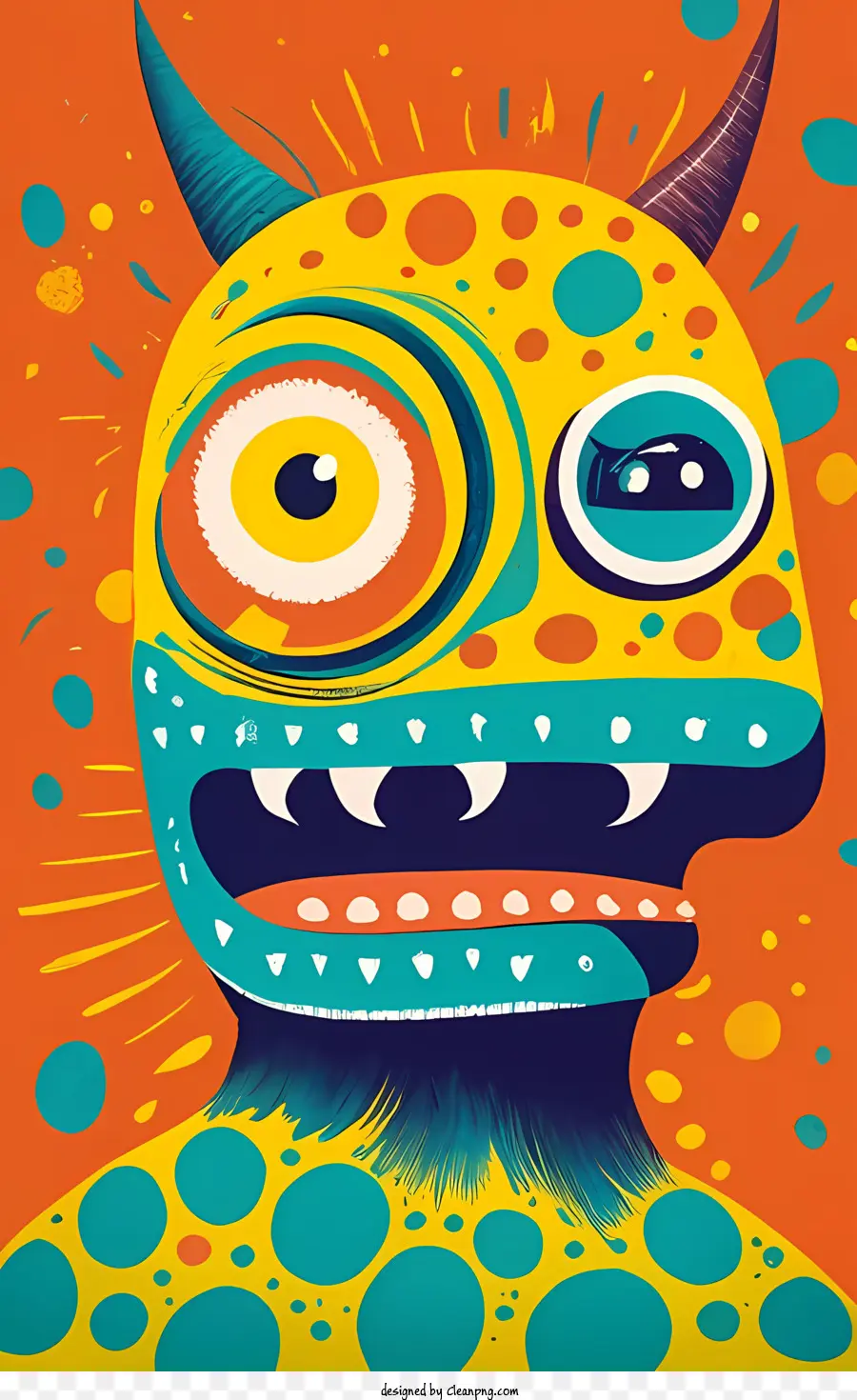 Desenho Animado Monster，Colorido PNG