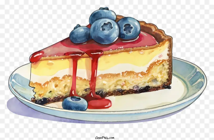 Cheesecake De Mirtilos，Receita De Cheesecake PNG