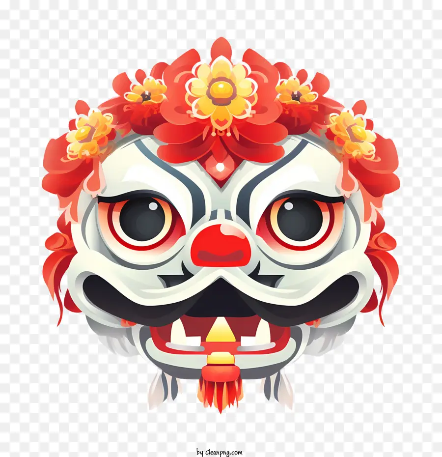 Cabeça De Dança De Leão Chinesa，Ano Novo Chinês PNG