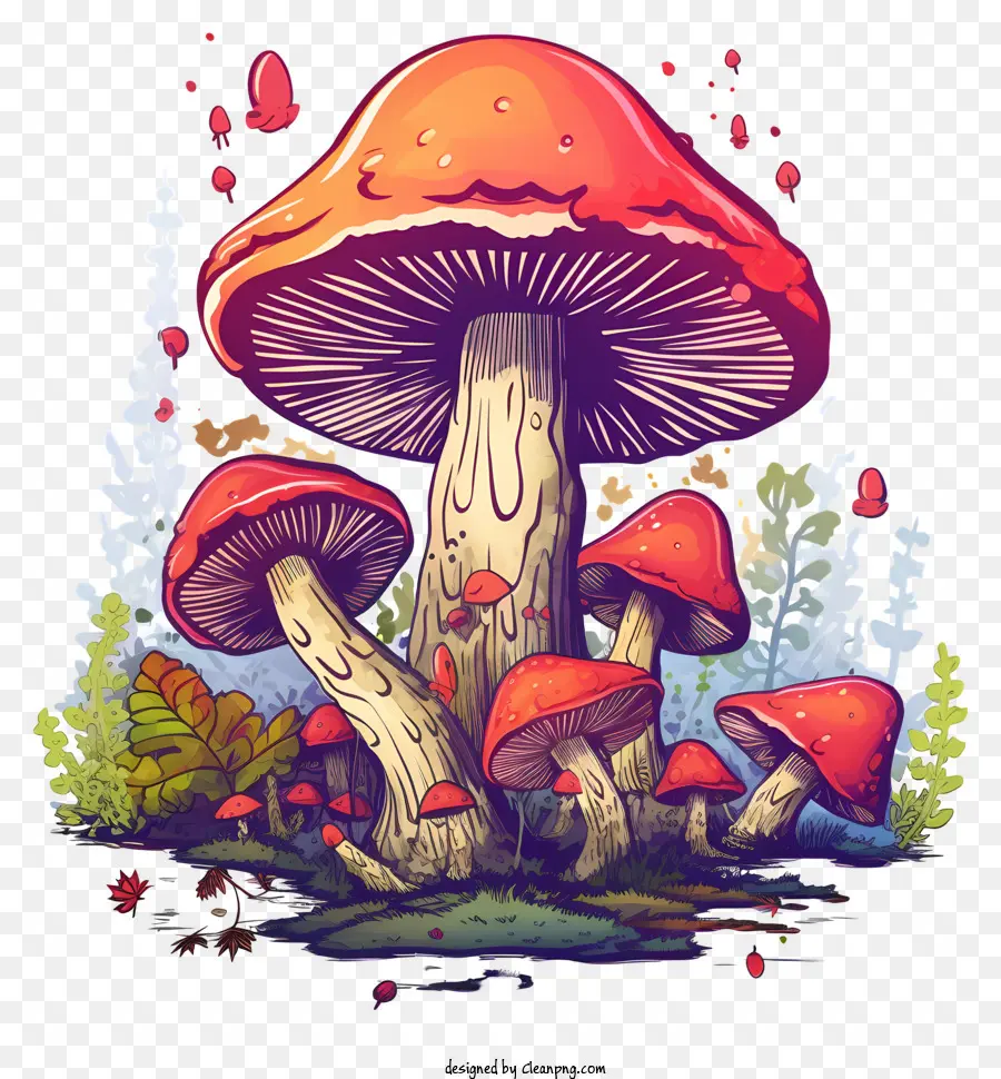 Cogumelos，O Chão Da Floresta PNG
