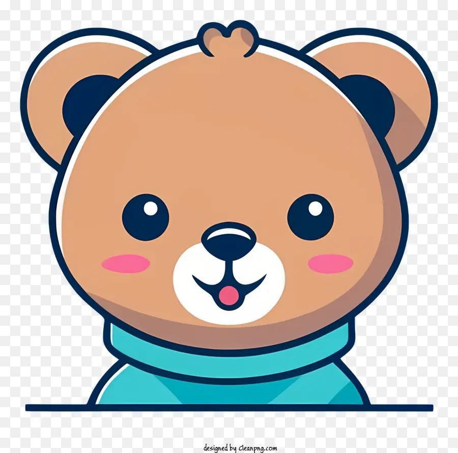 Desenho Animado Do Urso，Suéter Azul PNG