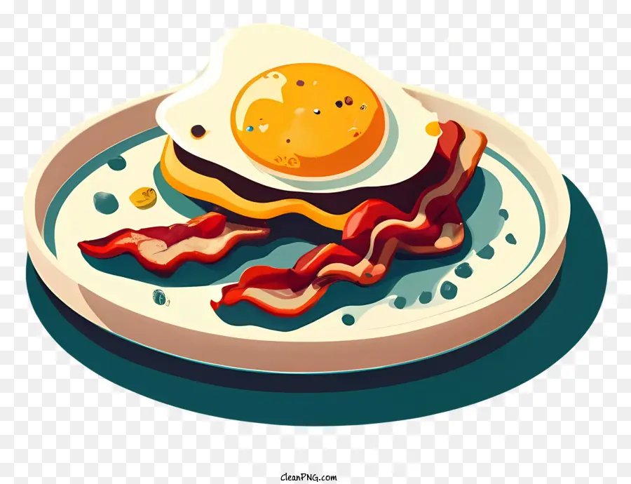 Pequeno Almoço，Sunny Side Up Ovo PNG