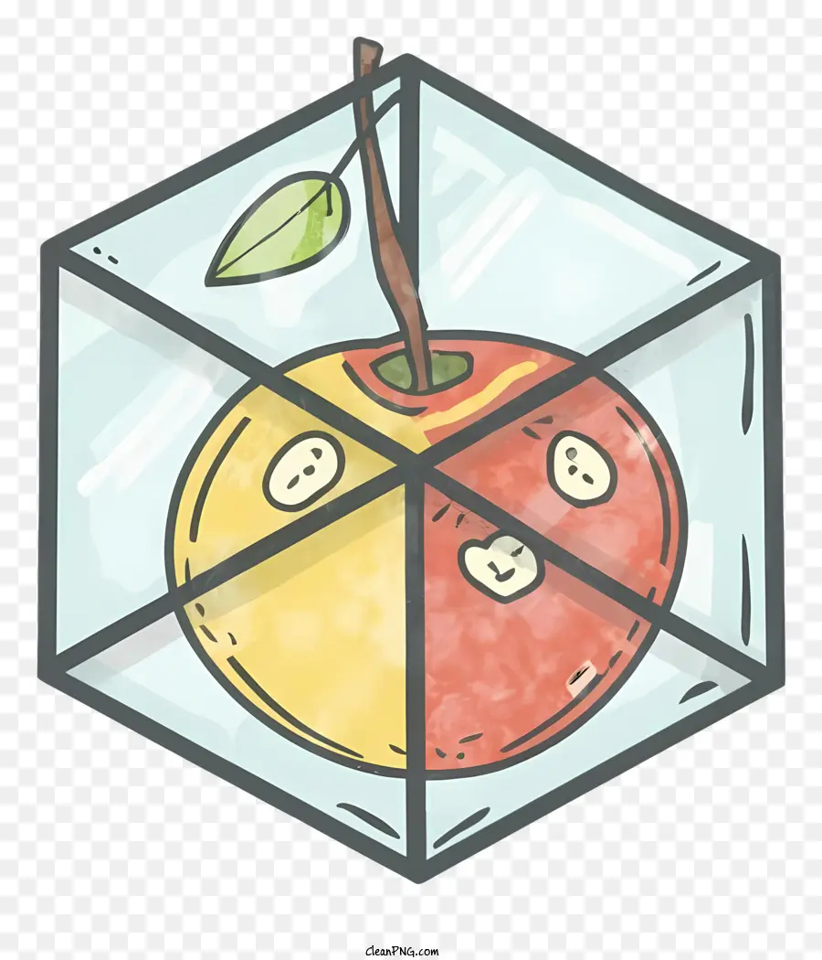 Apple，Cubo Transparente PNG