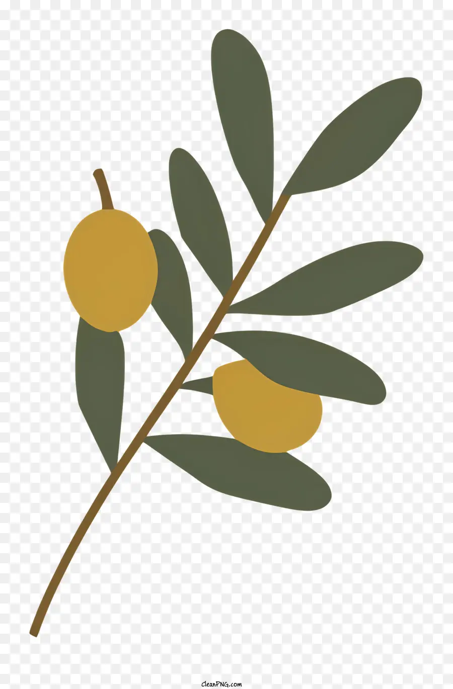 Ramo，Fruto Amarelo PNG
