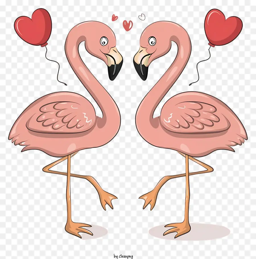 Flamingos Cor De Rosa，Flamingos De Desenho Animado PNG
