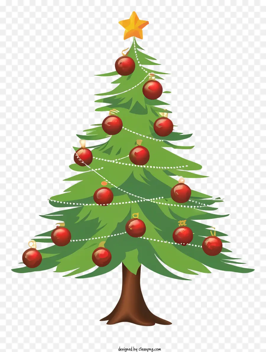 Enfeites De árvore De Natal，Vermelho árvore De Natal PNG