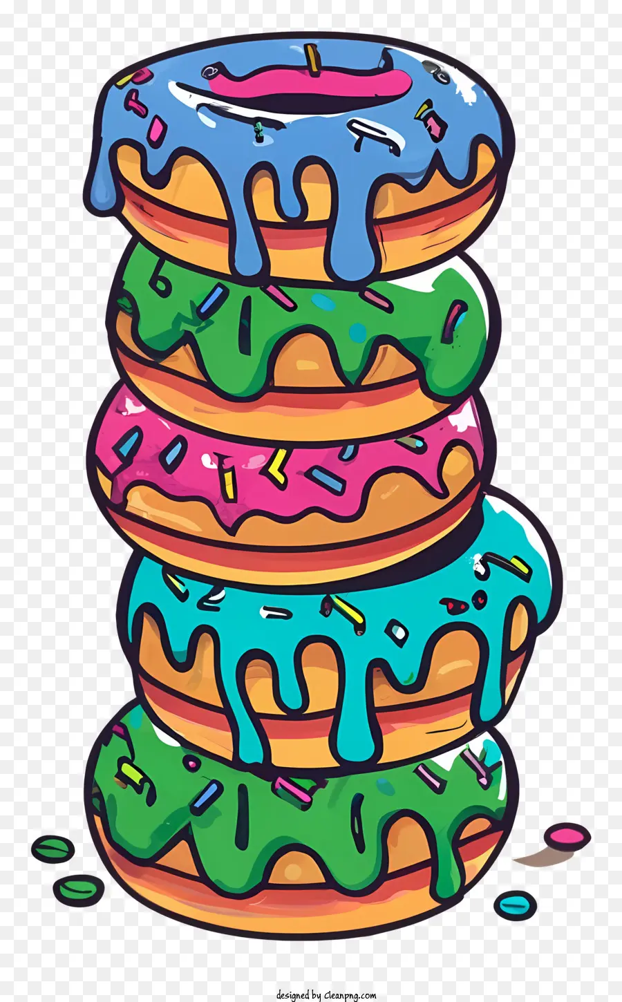 Rosquinhas，Rosquinhas Coloridas PNG