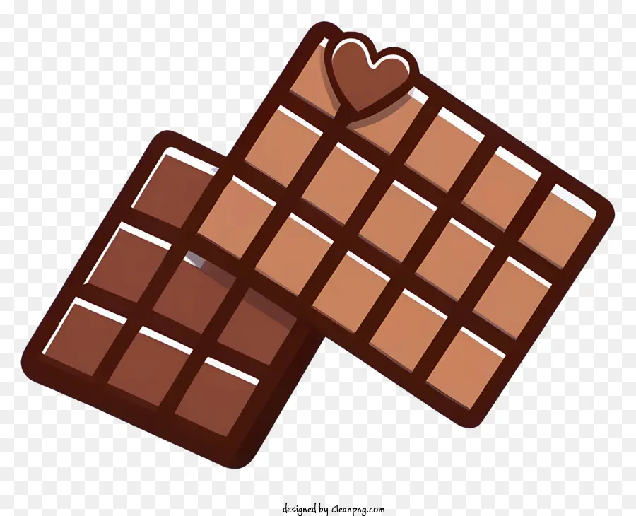 Barras De Chocolate，Chocolates Em Forma De Coração PNG