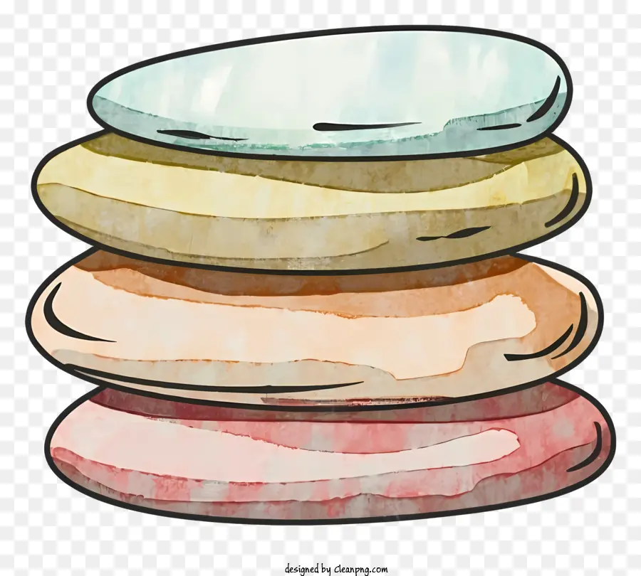 Seixos Multicoloridos，Macarons PNG